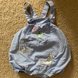 Toddler girl Easter romper